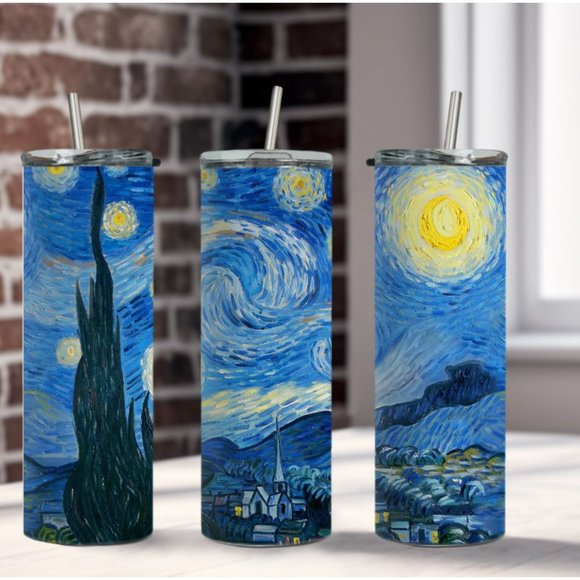 Other - Custom 20oz Stainless Steel Tumbler - Starry Night